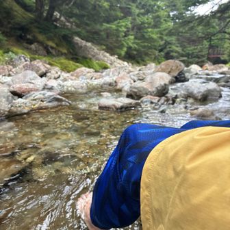 水が冷たくていい感じ