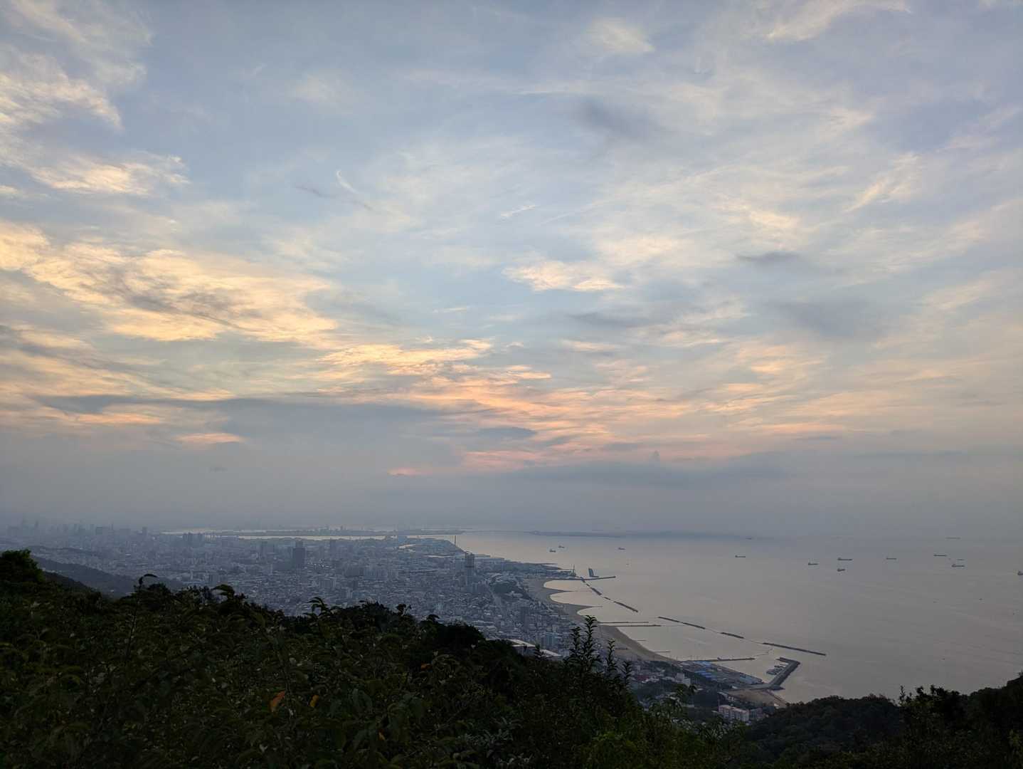 朝日は見れなかった