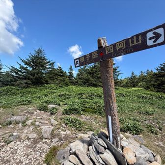 一旦分岐まで下りて、根子岳へ