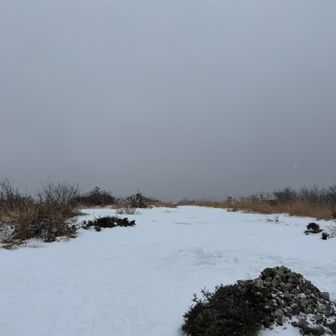 毛無山山頂…360度灰色😣
