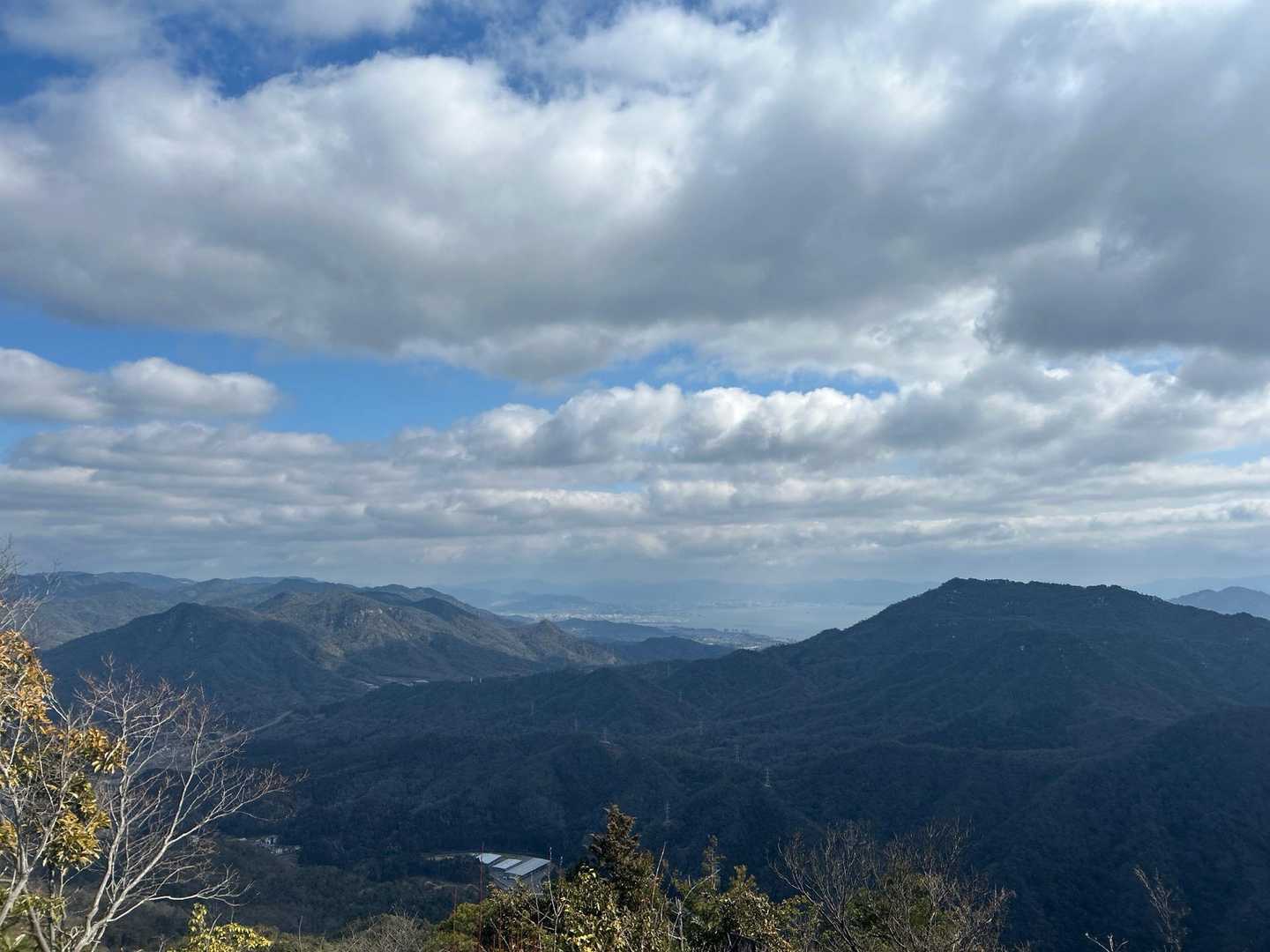 玖波駅-行者山-傘山登山口-傘山 周回コースの写真