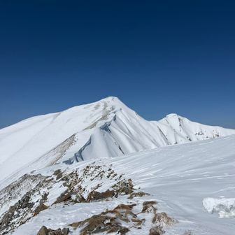 振り返り鹿島槍ヶ岳