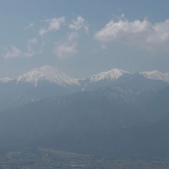 展望台より常念〜横通