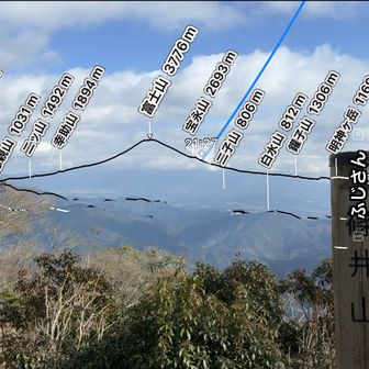 本当なら富士山こんな感じで見える予定🤣