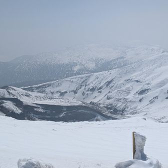分岐に到着　御釜方面　