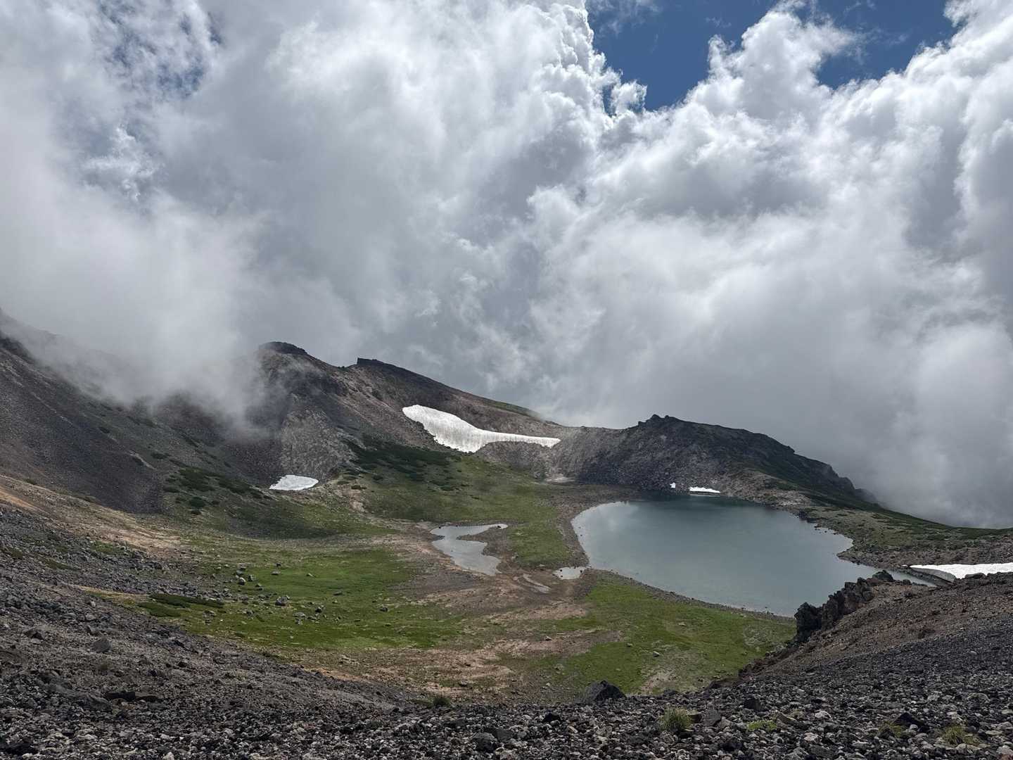 乗鞍山頂バス停-富士見岳口-剣ヶ峰口-蚕玉岳 周回コースの写真