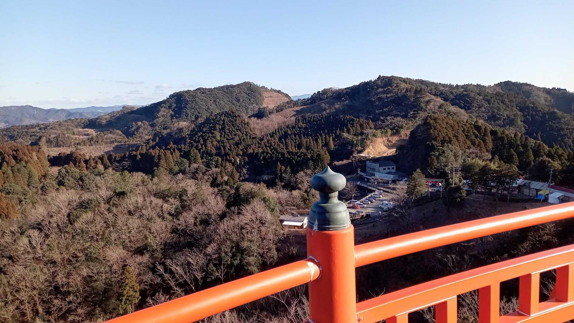 振り返ると、めちゃきれいな景色