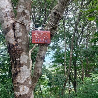 妻戸山到着！