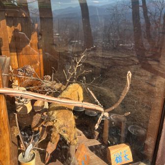 山頂に博物館があります