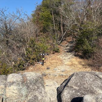 大茶臼山の展望岩