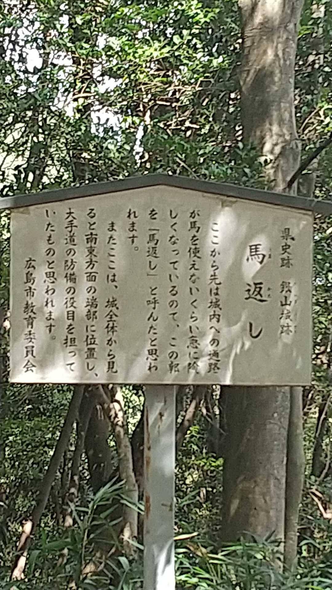 馬返しだそうです