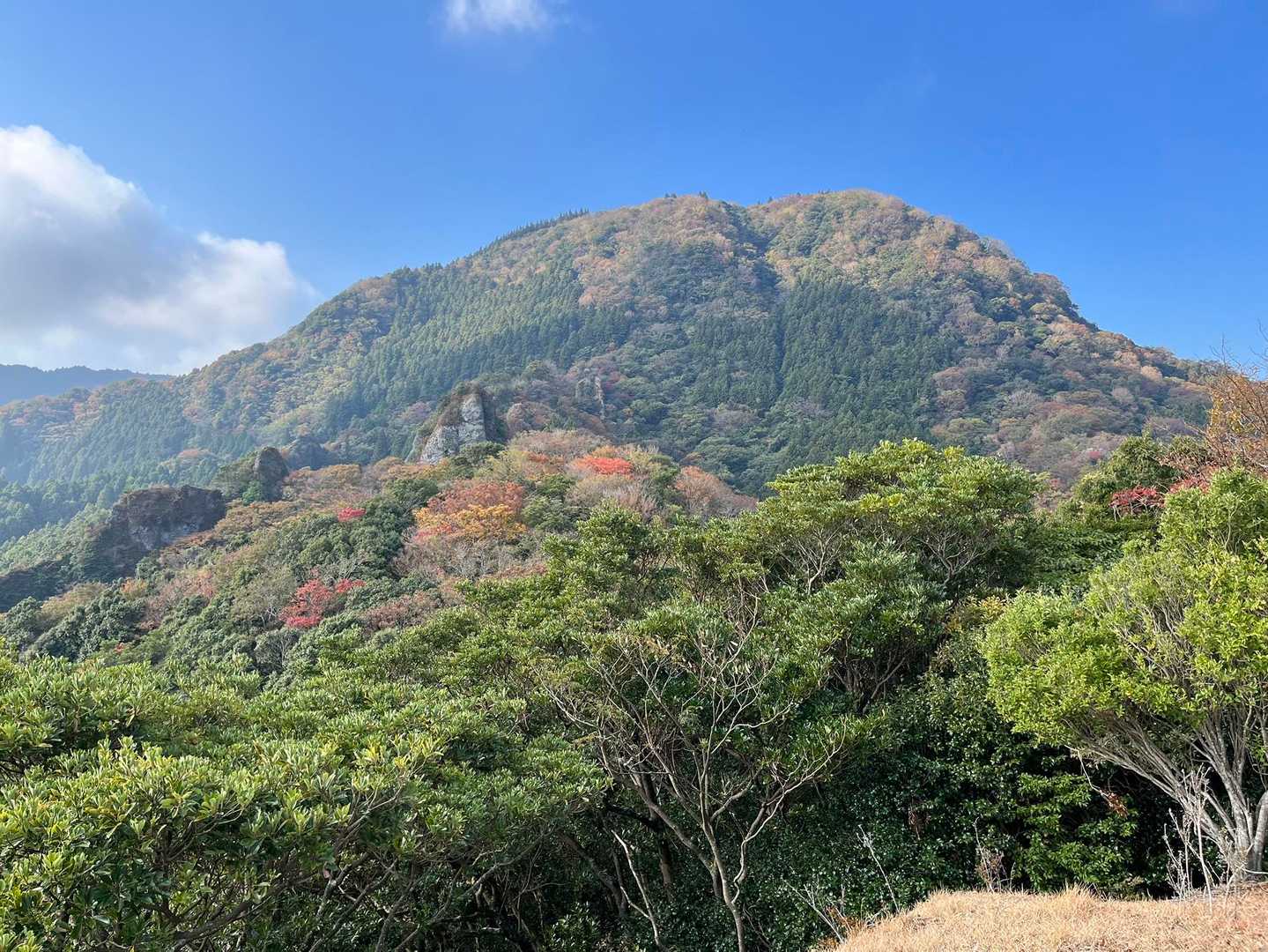 紅葉🍁綺麗、これから登る文珠山

