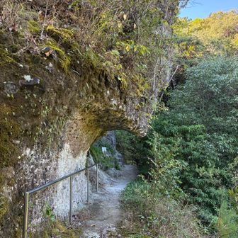 岩のくり抜き躰道です