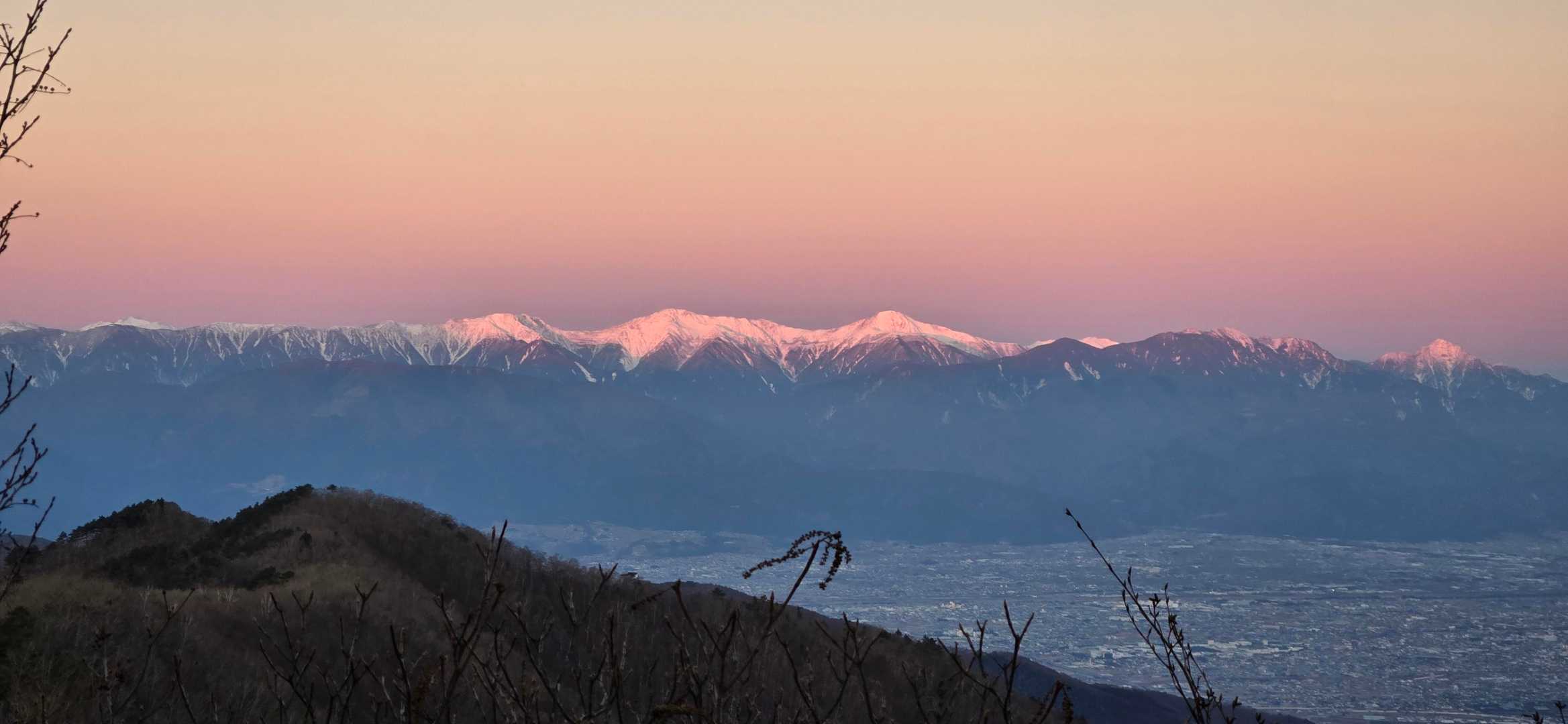 モルゲン白峰三山＆我らが甲斐駒ヶ岳