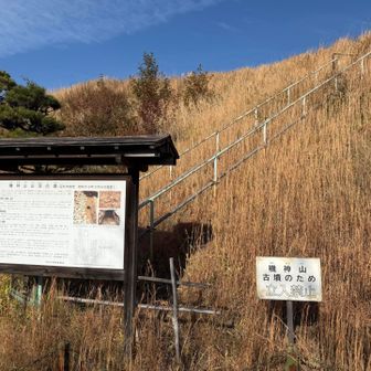 本日最後のピーク。15チェイン機神山は古墳の為登れません。いくつか踏み跡あったので最近登れなくなったのか？