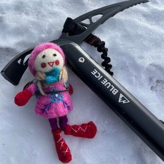 山ガールも一緒に登頂