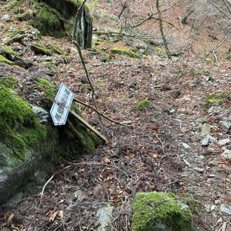 案内も崩落してて
