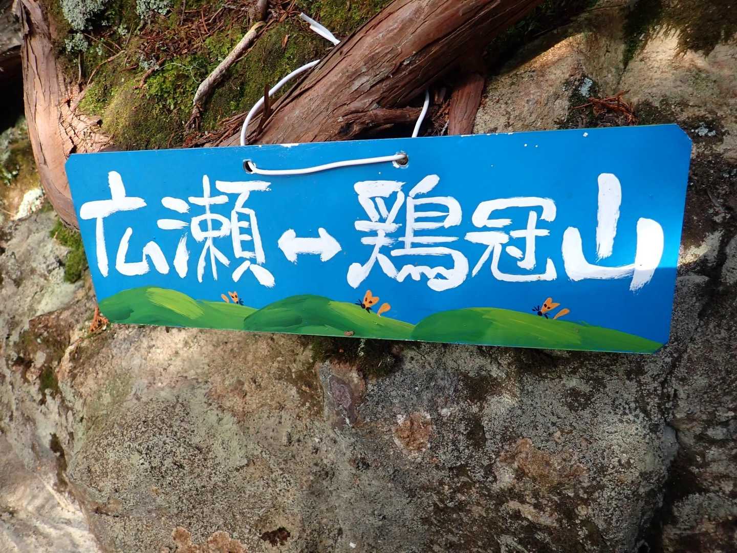 この標識はキツネ🦊3匹