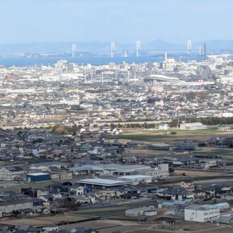 香色山からの瀬戸大橋です
