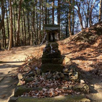 大平山頂下の祠