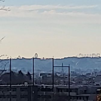 浅間山の眺望
左下の大きなネットは
明治大学野球グラウンドのネット
よみうりランドが見えますね
(遠く見えるなあ💦あそこまで
帰るのか🤣自転車でʷʷʷ)