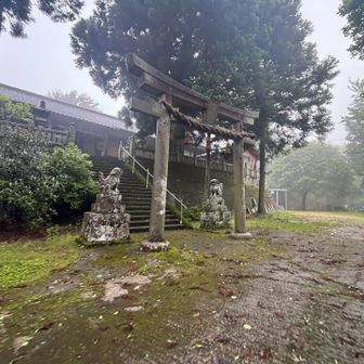 山頂はガスの中
神社まで1時間15分くらい
まあまあかな
でも水飲んじゃった