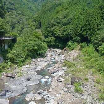 べふ峡。この景色を見るためにここへ訪れる人もいらっしゃいました。