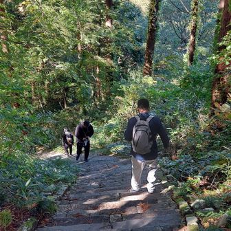 帰りも急坂　
コケないように気をつけて