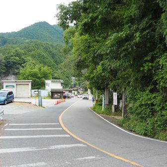 12：37に千早城跡登山口まで戻ってきました！
8：36に出発したので、ちょうど４時間で一周したことになります。

今年、令和８年９月～１１月まで、万博会場で展示されたミャクミャク🔴🔵の巡回展示がされますので、その時にまた来てみるか、来年の５月の花の時期に再訪してみたいと思います。