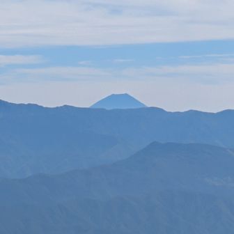 伊奈前岳から富士山に最接近‼️