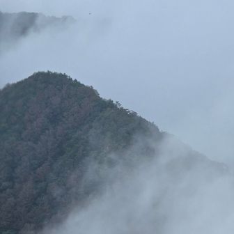 雲が昇ってきてていい感じ。