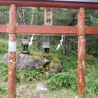 山の神へ
無事下山🙏