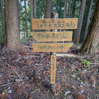 少し登れって水落山（第六天）の山頂。