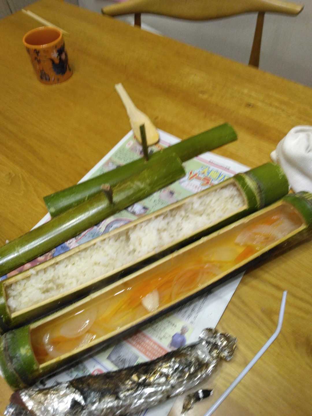 自作の竹飯盒でご飯を炊いてみた。 ついで... / RYUsouさんのモーメント | YAMAP / ヤマップ