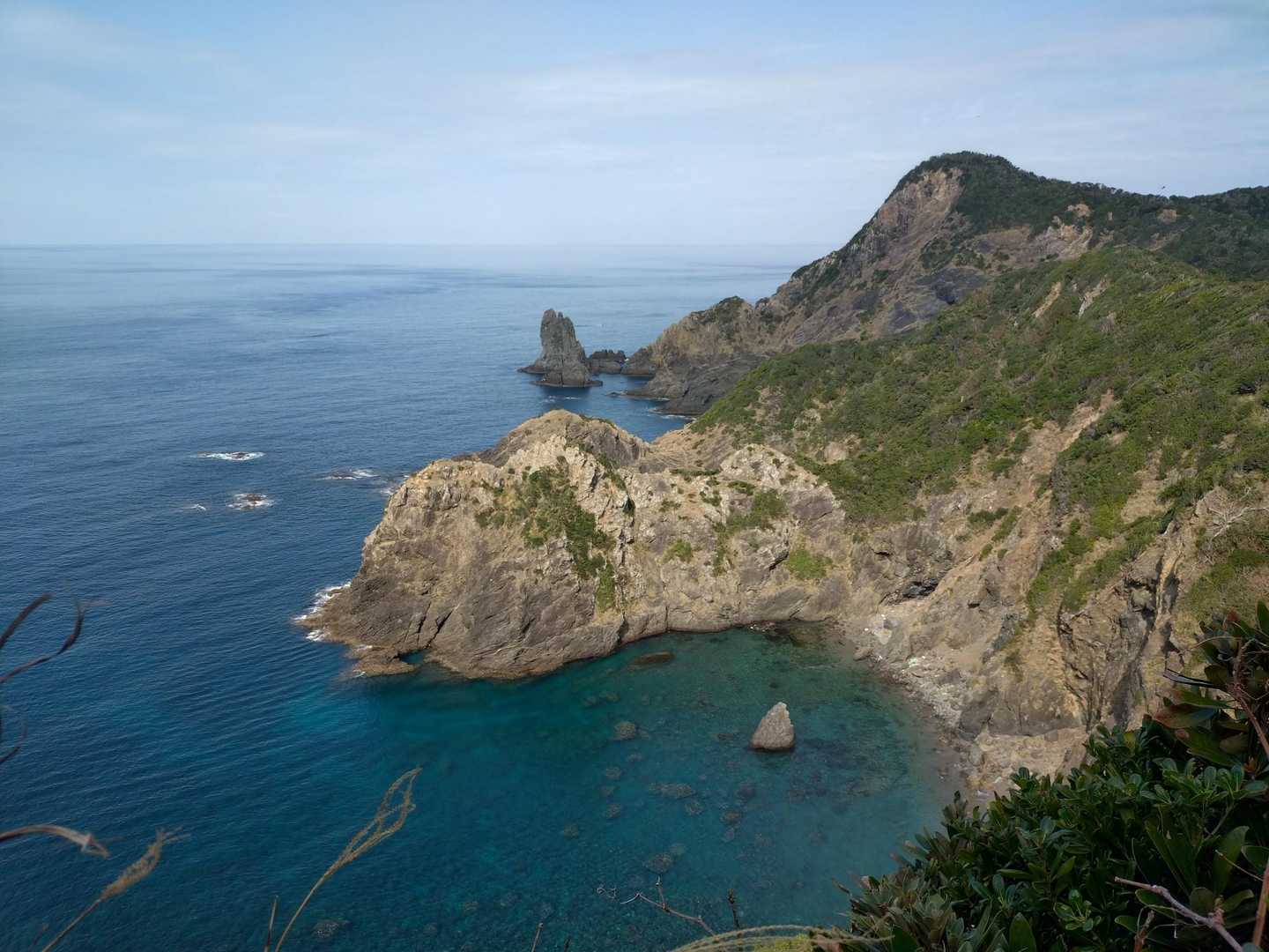 坊之浜バス停-坊ノ岬灯台登山口-かごせ山-坊ノ岬山-坊ノ岬 往復コースの写真