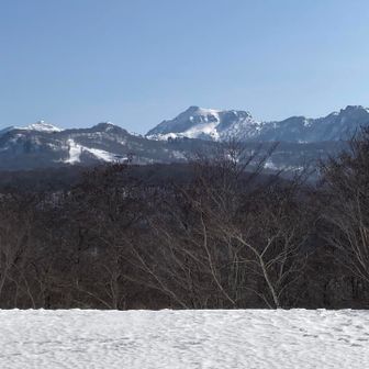 セミナーハウスの所から見える武尊山🏔️