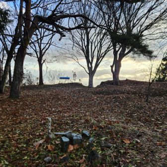 例年と逆回りのため、最初の山頂は髻山。木曜夜に降ったみたいですが全部融けてました。