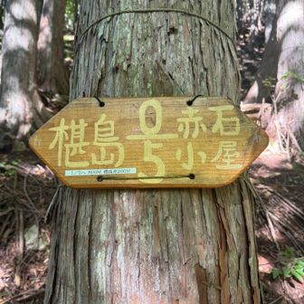 赤石小屋まで
５分の０