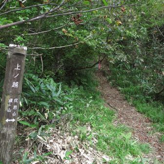 上ノ越に戻り、巻岩山への急坂にとりかかる