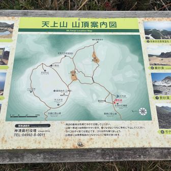 天上山　山頂案内図