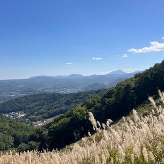晴天なので、恵庭風不死樽前イチャン紋別群がくっきり見えますよ✨