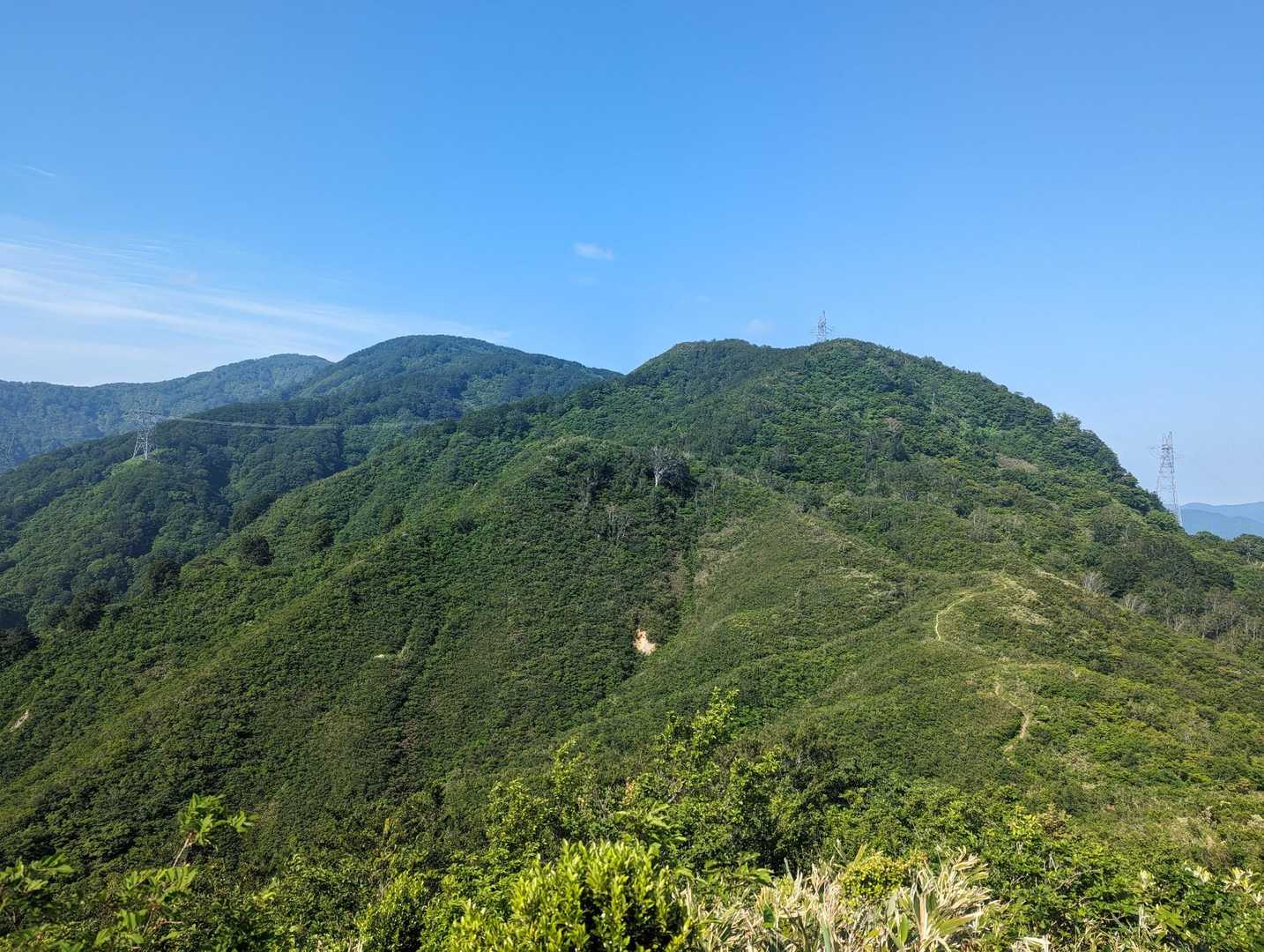 袴腰山-鳥越峠-奥山-三方山二峰-三方山一峰-猿ヶ山 往復コースの写真