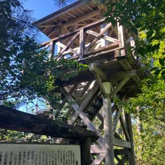すぐに立派な展望台が
