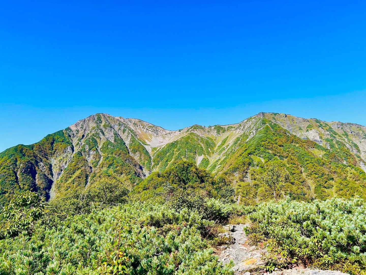 赤石岳と小赤石岳