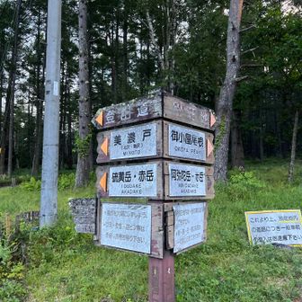 美濃戸口に駐車して出発！