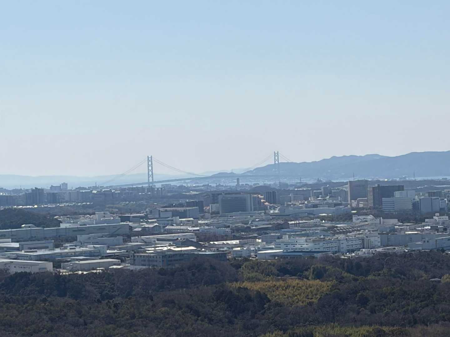 今日は明石海峡大橋もよく見える🥰