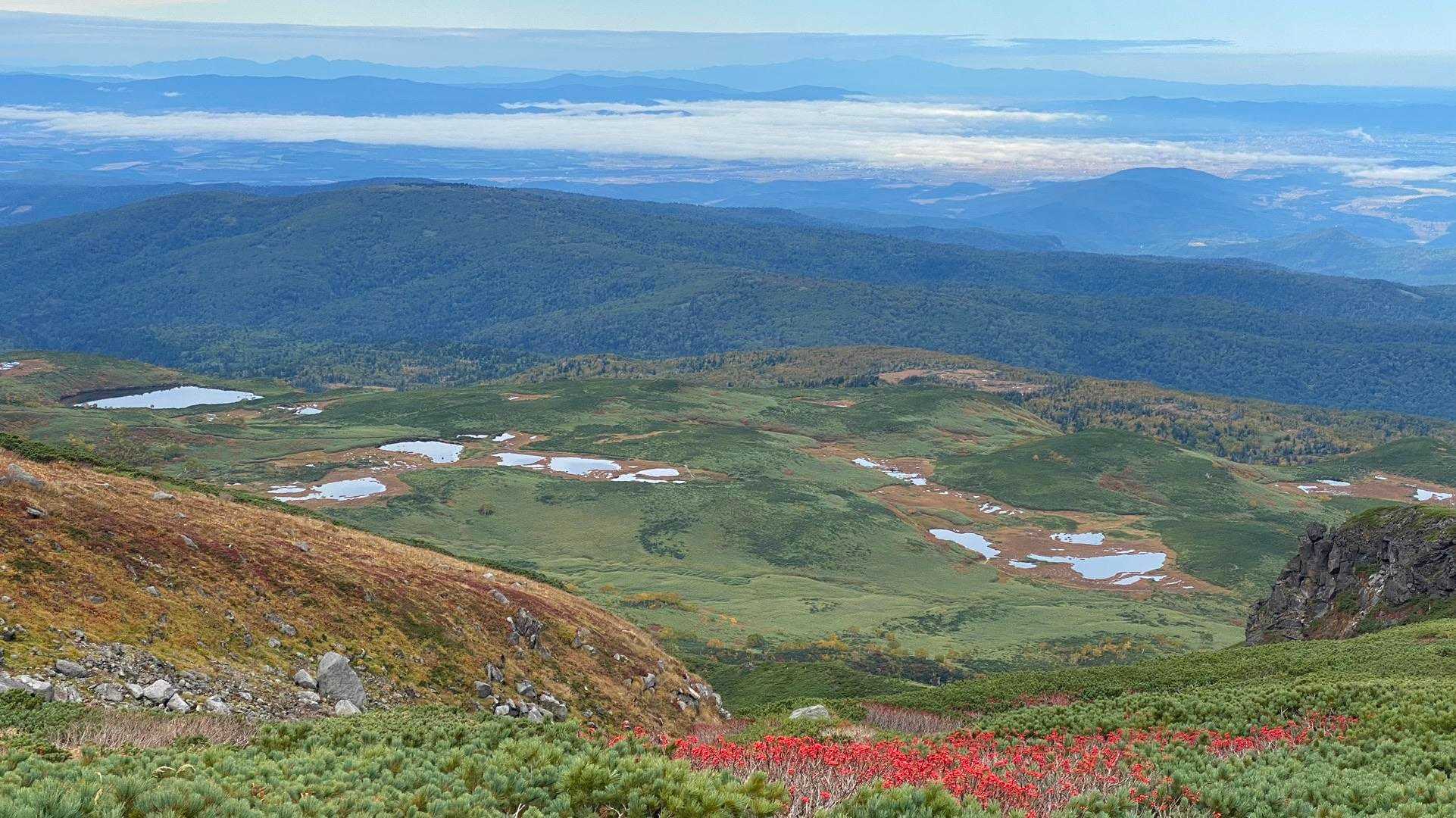 永山岳-安足間岳-当麻岳-当麻乗越-沼ノ平 周回コースの写真