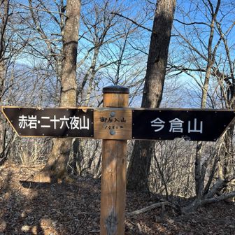 30分くらいで御座入山に着きます。ここも眺望はありません。