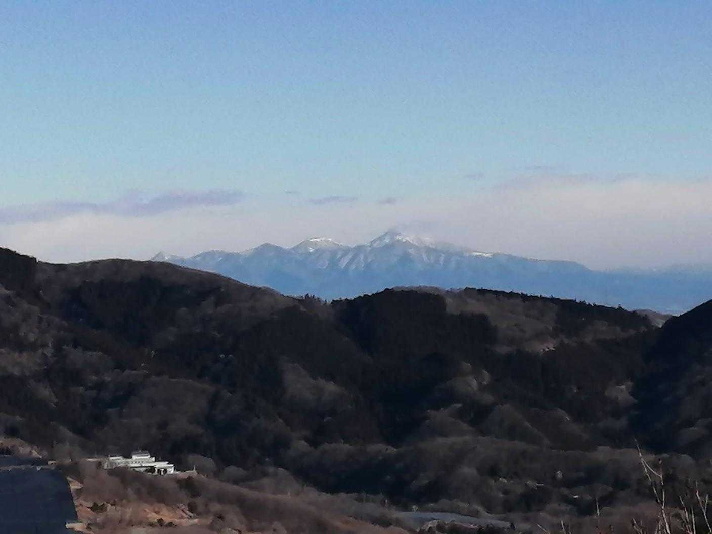 日光方面の山々が綺麗でした。