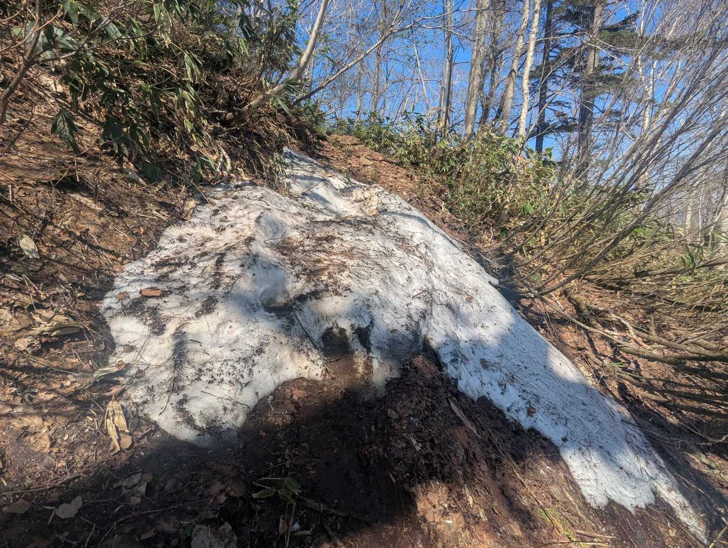 残雪有り